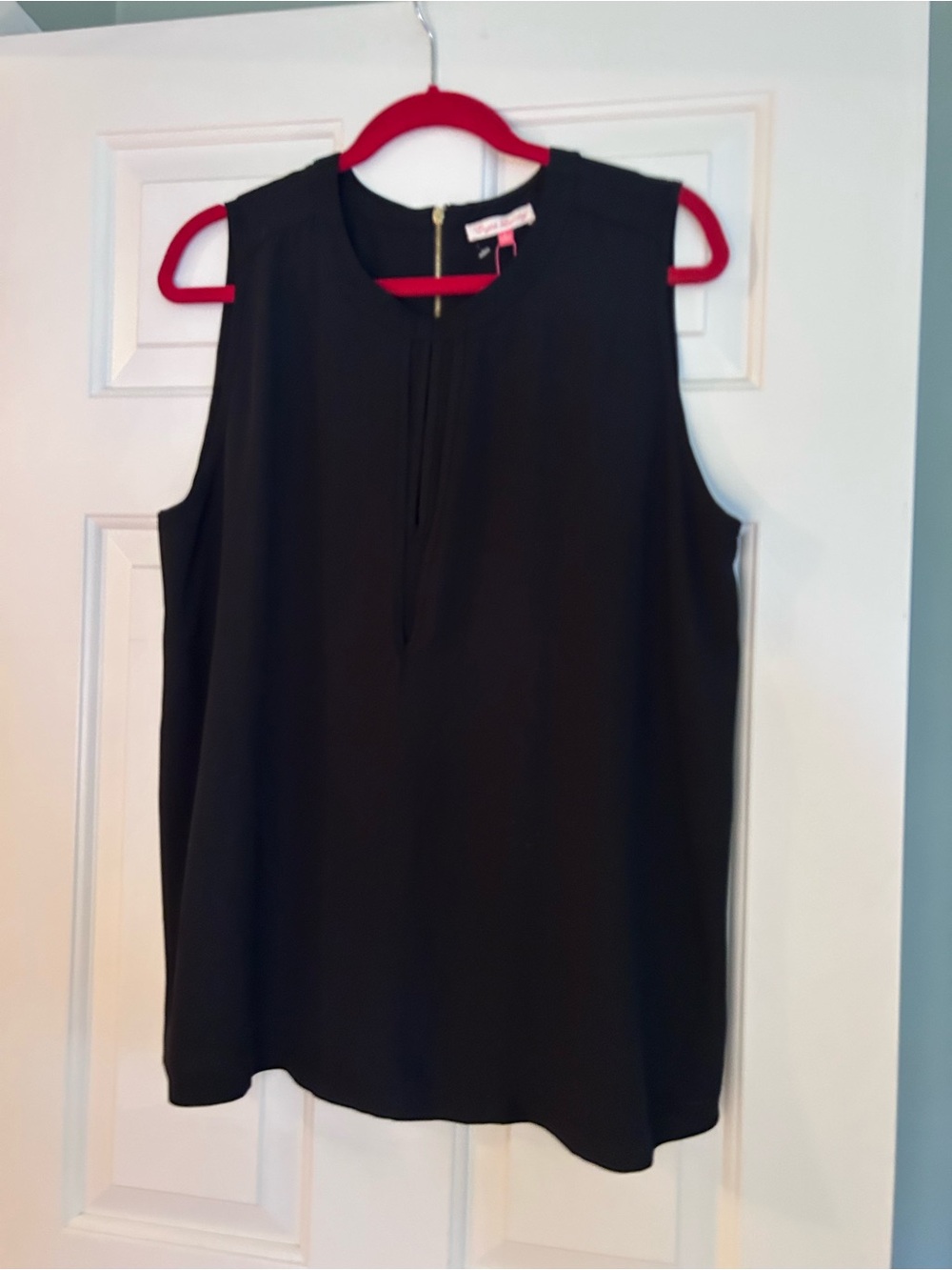 English Laundry Black Sleeveless Top XL NWT